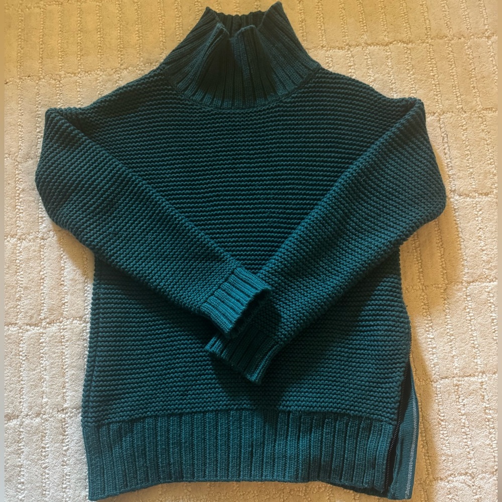 lululemon athletica Teal Turtleneck Sweater